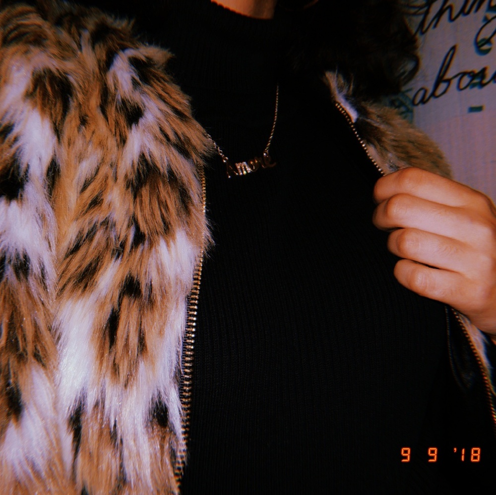 Faux fur jacket